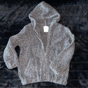 Zara knitted hooded cardigan.